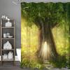 Занавеска для душа «Лесное дерево с дуплом», Декоративная занавеска для ванной, Водонепроницаемая занавеска для душа с крючками