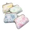 Butterfly Print Coin Purse, Women Small Change Purse, Gradient Butterfly Kiss Lock Closure Pouch for Coins Cards Cash