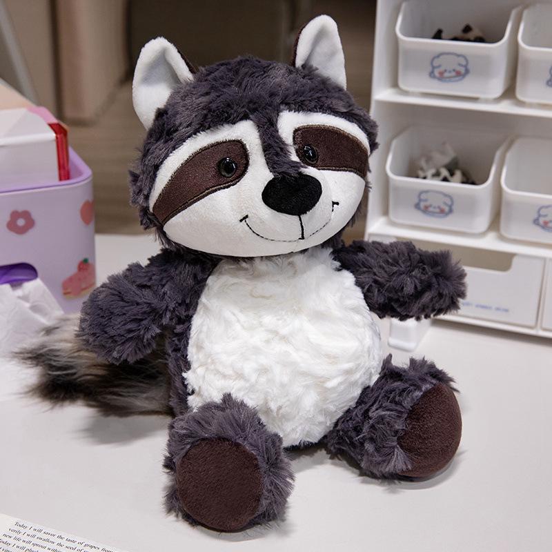 Fox & Raccoon Plush Toy - Realistic Wild Animal Sloth Doll Birthday Gift