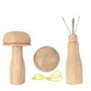 Patchwork Tool Socks Thread Patching Tool Darning Mushroom Wooden Darning Tool Sewing Accesaries