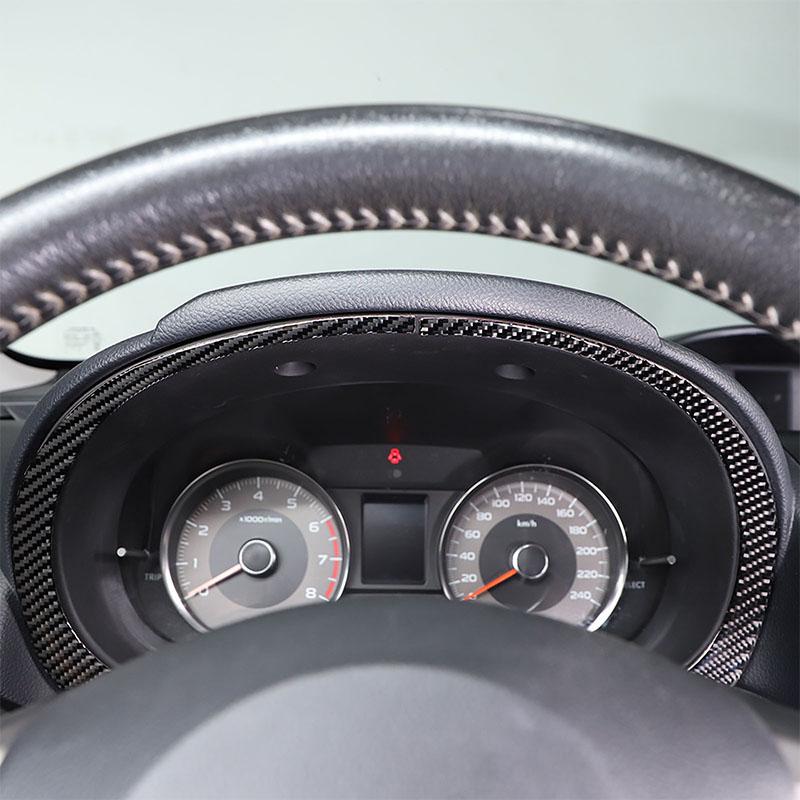 Для Subaru Forester 2013 2014 2015 2016 2017 2018 мягкая карбоновая декоративная рамка для приборной панели автомобиля, накладка, наклейка для автомобиля