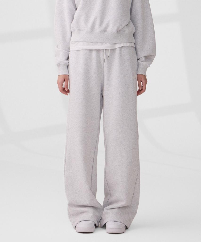 DANGLEDROP Dgdp Legline Wide Sweatpants White Melange