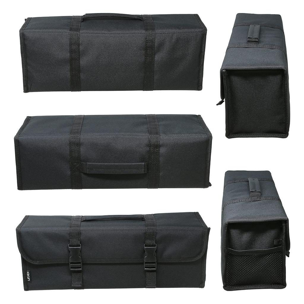 Kakuri Sangyo Box Large Size Peg Case Storage Case Cooking Tool Seasoning Case Outdoor Camping Black Multi-Storage