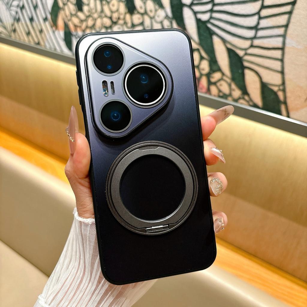 Подходит для Huawei Pura11ProMax матовый чехол для мобильного телефона с градиентным изменением 111 магнитный кронштейн-держатель P11 противоударный защитный чехол 11