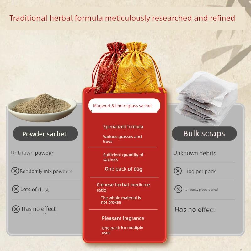 Mugwort Herbal Sachet for Mosquito and Insect Repellent, Lavender Sachet for Bedroom, Wardrobe Deodorizer, Long-Lasting Fragrance, Car Hanging