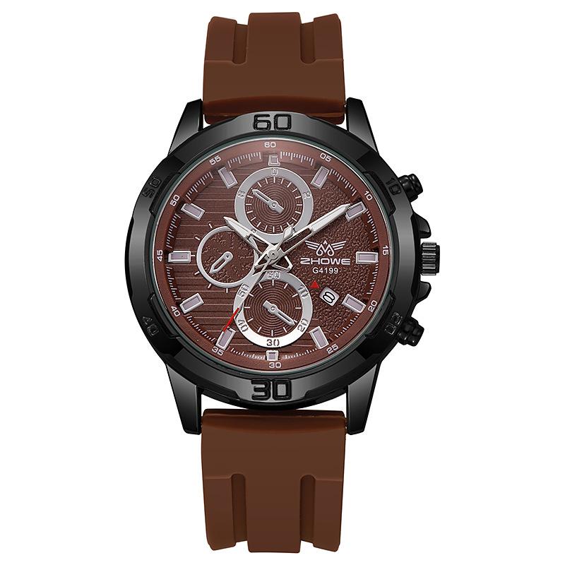 Модные мужские наручные часы роскошные водонепроницаемые оригинальные мужские часы силиконовый ремешок спортивные кварцевые мужские часы подарок