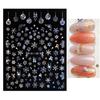 Nail Sticker Christmas Patterns 3D Effects DIY Snowflakes Christmas Nail Art Foils