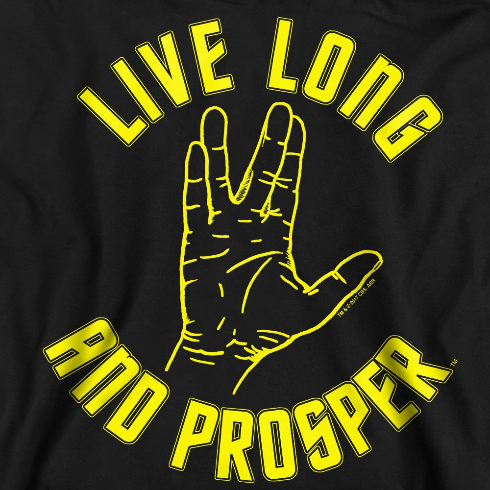 STAR TREK Толстовка унисекс для взрослых Live Long Hand