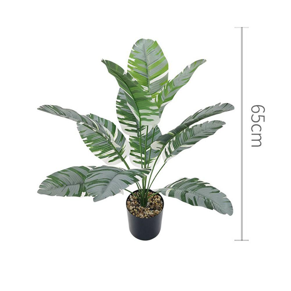 12/18/24 Листья Искусственные банановые растения Листья Поддельные пальмовые листья Растения Украшение рабочего стола в офисе