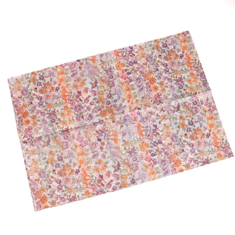 10Pcs Purple Floral Paper Hand-Kneaded Paper Cotton Paper Bouquet Flower Wrapping Paper Flower Wrapping Paper Cake Baking Gift