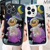 Astronaut Space Pattern PU Leather Full Lens Protect Soft Phone Case for Huawei Honor Infinix iPhone Vivo