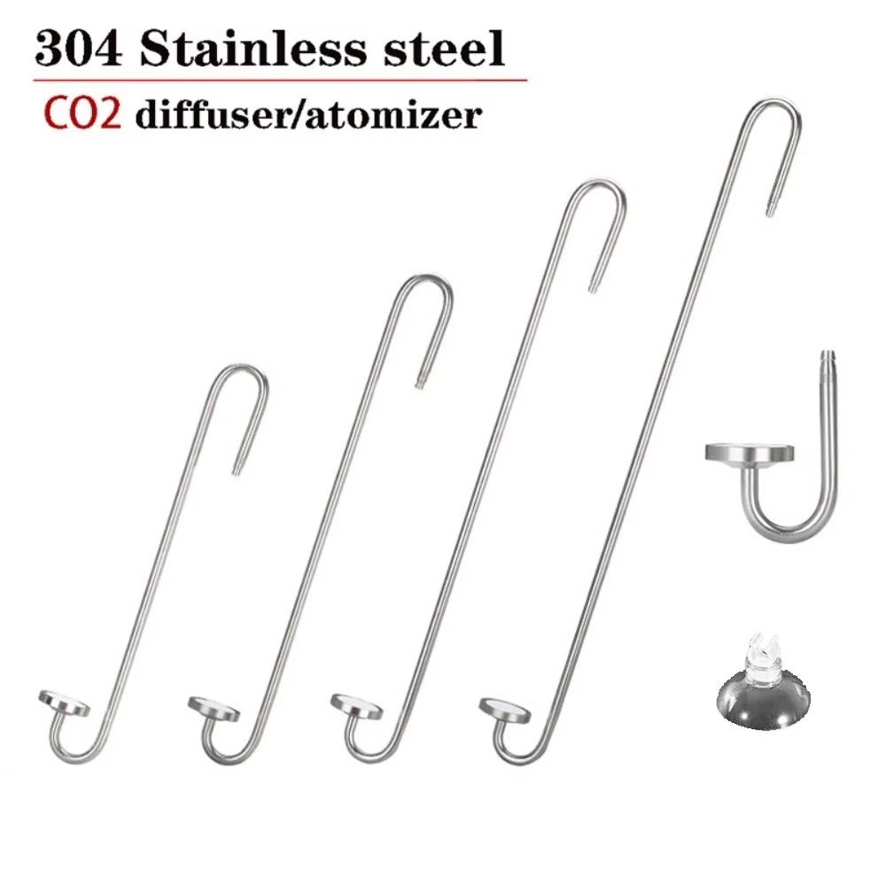 Stainless Steel Aquarium CO2 Diffuser Ceramic Disc Ceramic Disc Refiner Fish Tank Equipment