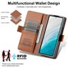 Роскошный кожаный RFID кошелек с отделениями для карт, чехол для телефона для Samsung Galaxy Z Fold 7 6 5 4 3 Fold6 Fold7 Flip, магнитная защитная крышка