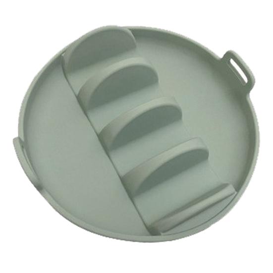 Силиконовый держатель для тарелок для тако, блюдо для буррито, большая вместимость, зажим для тортильи с 4 отделениями, держатели для тако для мягких и твердых тортилий 3,9"-8"