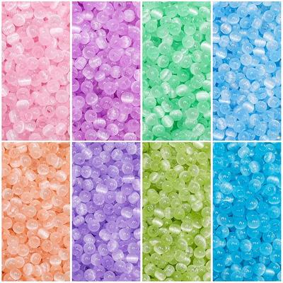 4 мм 10 г/пакет стеклянные бусины кошачий глаз рисовые DIY браслет ожерелье серьги ювелирные аксессуары