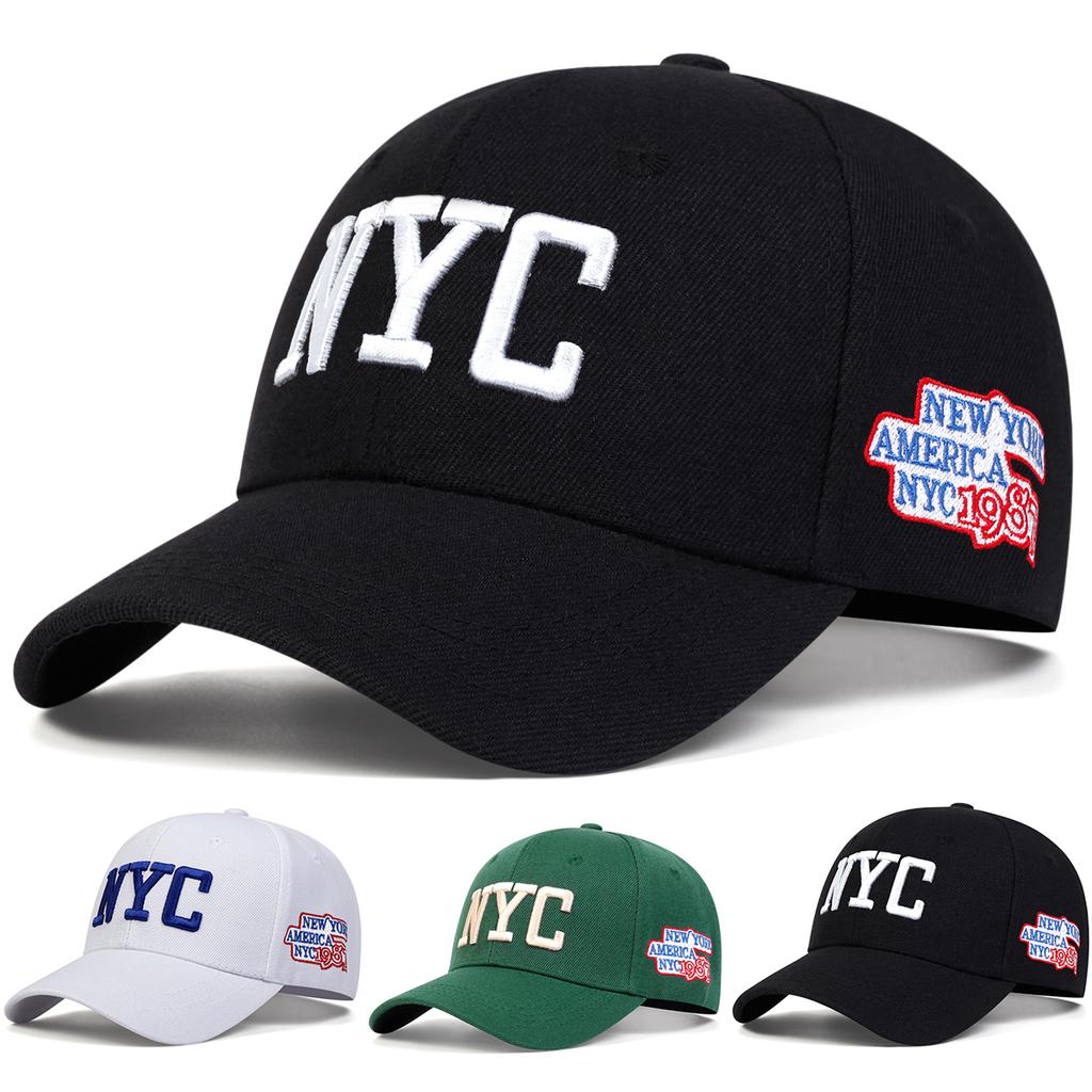 Unisex NYC Letter Embroidery Baseball Caps Outdoor Adjustable Spring and Autumn Casual Sunscreen Hat