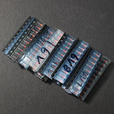 Комплект диодов Зенера SMD LL41 мощностью 1 Вт, 3,3–36 В, 13 значений*10 шт.=130 шт., комплект диодов регулятора напряжения мощностью 1 Вт, набор в ассортименте, 4,7–5,1 В, 6,8 В, 7,5 В