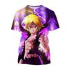 Летняя популярная футболка с креативным дизайном и 3D-печатью с изображением персонажей аниме