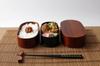 Osaka Choseido Magewappa Bento 2 800cc with Lunch and Bonus Brown Band Box, Tiers, Capacity, Lid, Wine, Band,