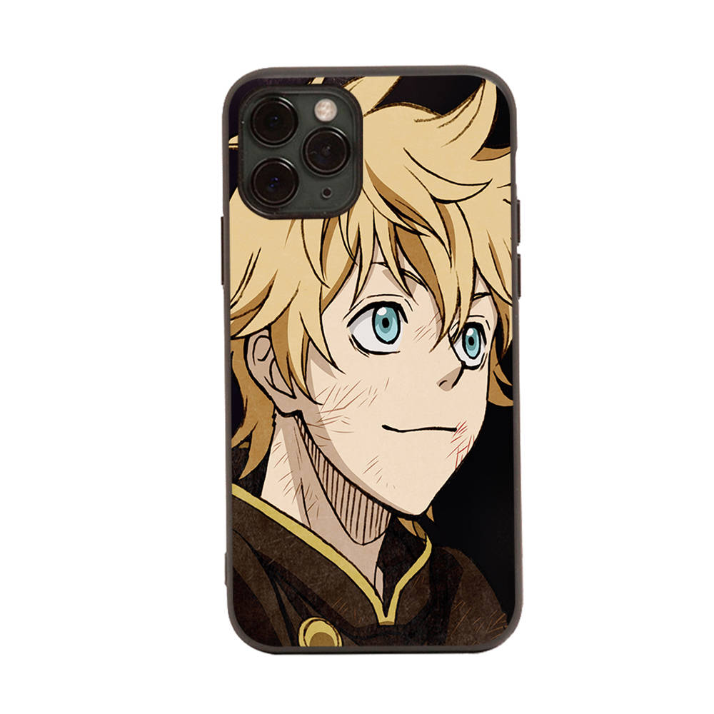 Чехол WD2 Black Clover Black Sofe для iPhone 16 15 Plus 14 13 Pro 8 SE XR XS Max P30 Nova 5T Y5P Y6 Y7 Y8P Y9 Realme C30 C33 C31 VIVO Y36 V27