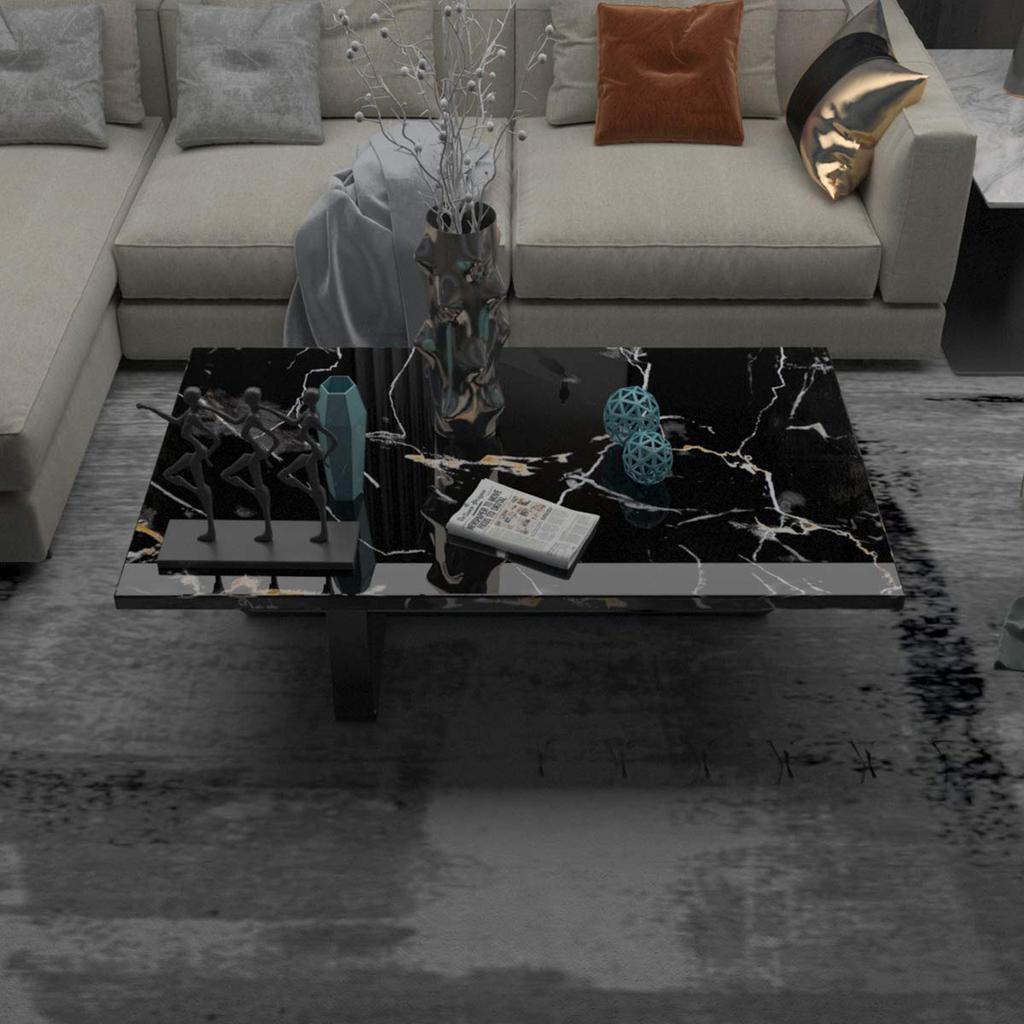 TOTIO Мраморный Ремейк Режущий Мрамор 40 см x Снимаемая Мраморная Обои Наклейка для Декоративного DIY Стены Матовая Мраморная Поверхность Лист, Черный, Лист, Лист,