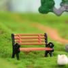 10Pcs Model Train Bench Chair Settee Street Park Layout Model Park Bench Mini Garden Ornament Park Bench Craft
