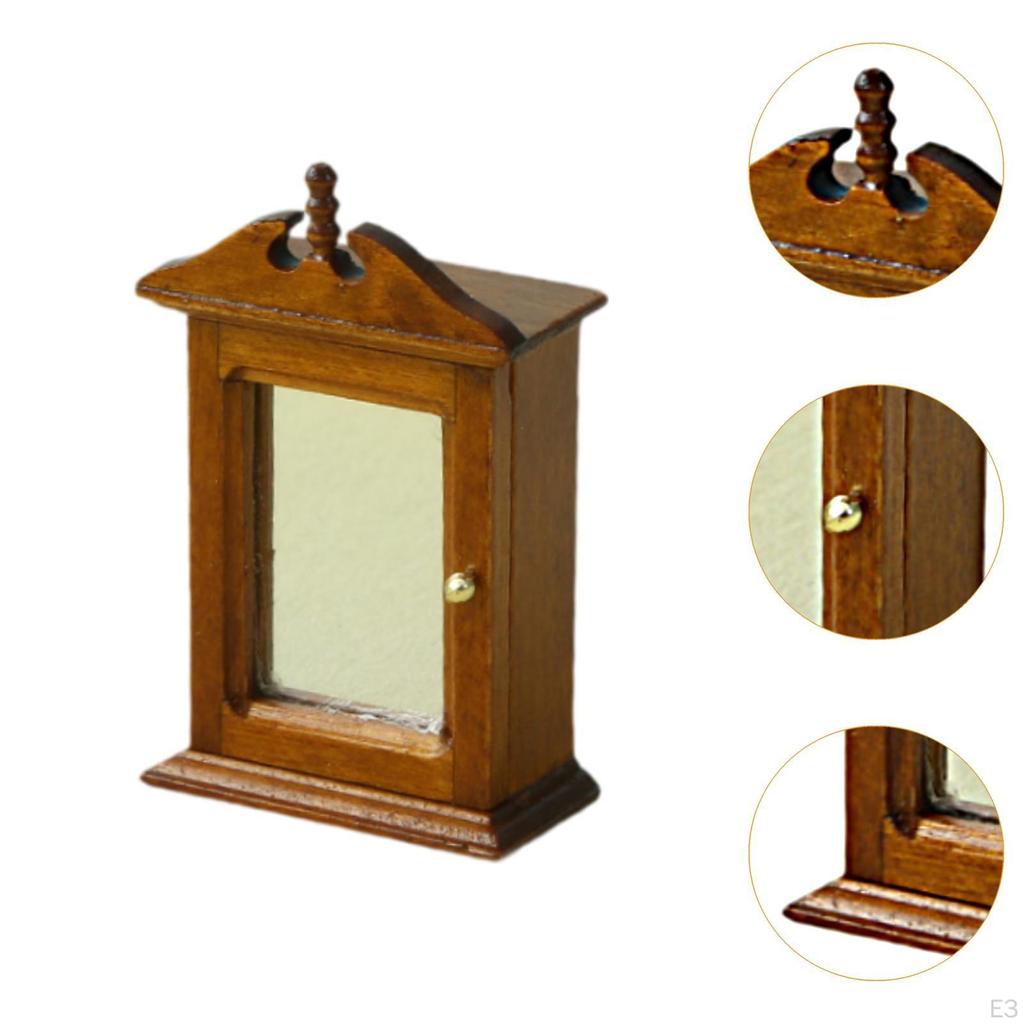 1/12 Кукольный Дом Гардеробная Мебель, Имитация Деревянного Орнамента, Мини Модель, Ролевые Игры,