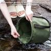12/20L Foldable Water Bucket with Portable Handle Waterproof Multifunctional Car Washing Outdoor Camping Fishing Collapsible Water Storage Pail
