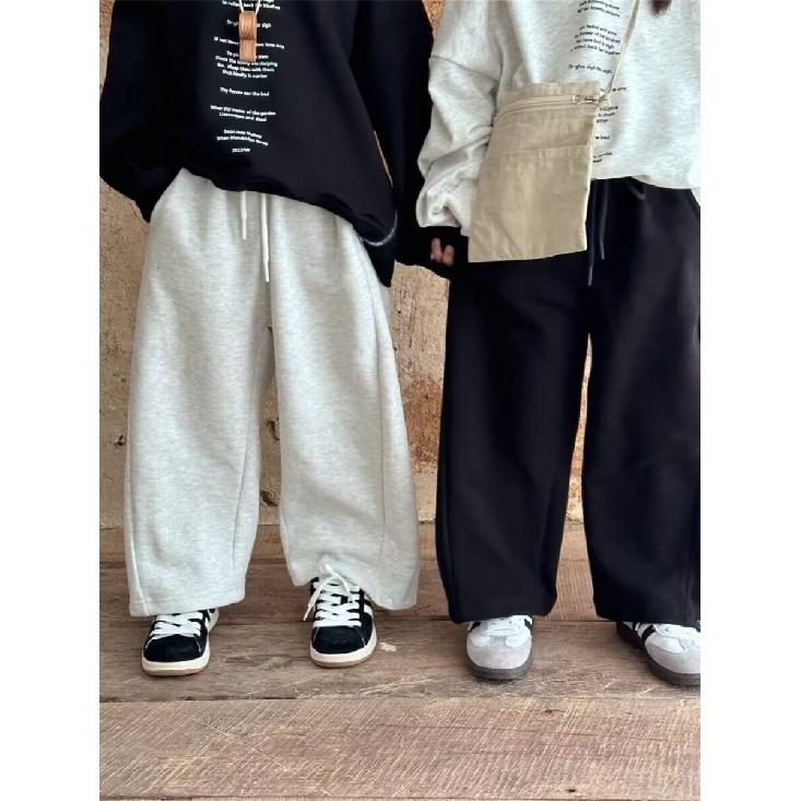 Boys' Spring and Summer Autumn Pants Children and Teens Pants Thin Children's Sports Straight Pants Trendy Three-Bar Pants Trendy
