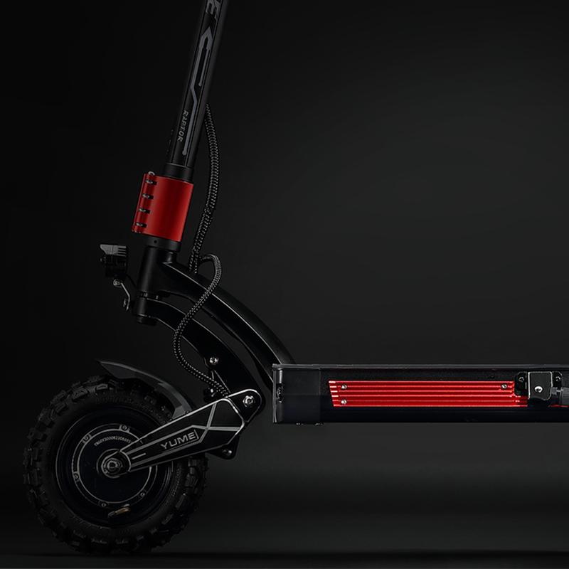 Электросамокат YUME Raptor 6000 Вт с двумя двигателями 60 В eScooter 11-дюймовые шины Максимальная скорость 80 км/ч Максимальный запас хода 96 км Электросамокат с NFC