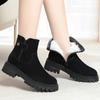 Winter Shoes Boots Ladies Genuine Leather Women Snow Boots Large Size Natural Wool Warm Women's Ankle Boots