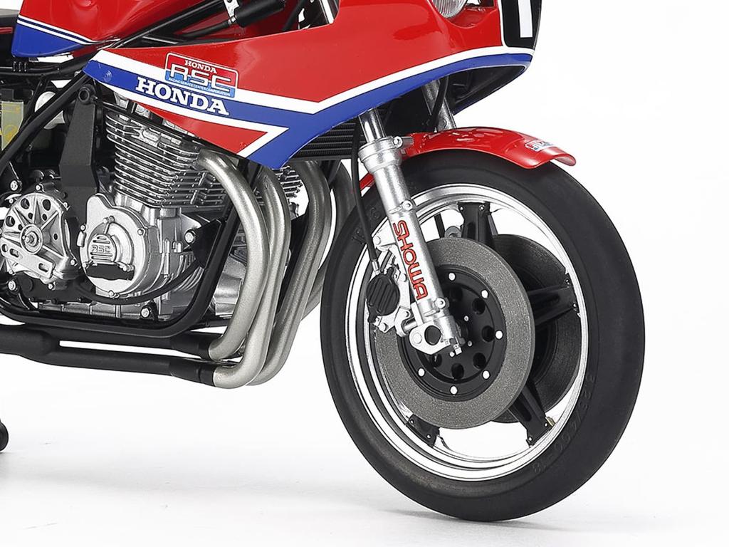 Серия Мотоциклы Tamiya 14 Гонщик на выносливость Honda RS1000 Пластиковая модель-конструктор 14014 1/12 №