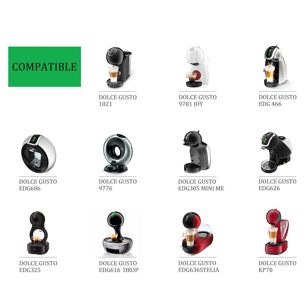 ICafilas Многоразовая Кофейная Капсула для Dolce Gusto Многоразовый Фильтр-Капсула из Нержавеющей Стали для Кофе Эспрессо Crema