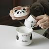 Кружка Panda Express - Набор керамической портативной дорожной посуды для чая на две чашки в одном чайнике в качестве подарочного набора с возможностью персонализации