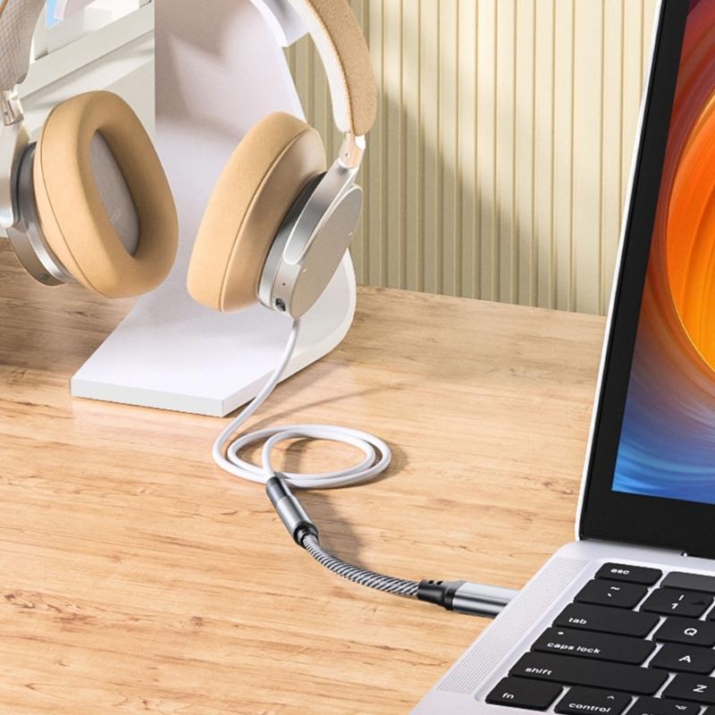 Аудиоадаптер USB на 3,5 мм Внешняя звуковая карта для наушников и микрофонов Для ПК Ноутбука Широко используется