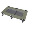 Raised Dog Bed Foldable Cooling Elevated Dog Bed Portable Raised Pet Cot for Outdoor Green
