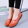 Women Flats Genuine Leather Shoes Woman Candy Color Boat Shoes Breathable Loafers Flat Driving Shoes