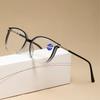 Модные очки для чтения в большой оправе с защитой от синего света, очки для пресбиопии, неполяризованные модные аксессуары
