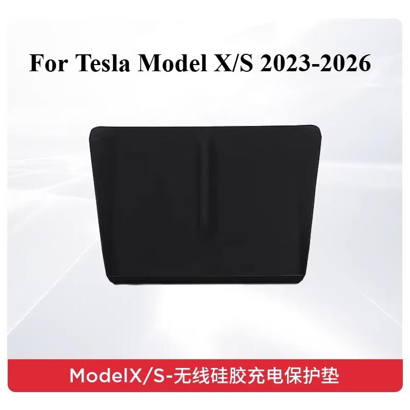For Tesla Model X/S 2023-2026 Central Control Armrest Box Silicone Pad Storage Water Cup Holder Modification Accessories Tools