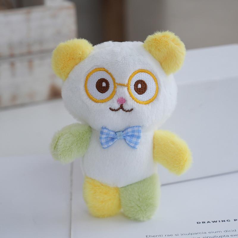 Adorable Panda Mini Plush Keychain With  Pp Cotton For Bag Charm Accessories