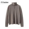 Fanzhen Women's Autumn/Winter Lapel Cashmere Blend Sweater