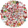 100 New Christmas Personalized Decoration Graffiti Stickers Mobile Phone Skateboard Suitcase Waterproof No Glue Stickers