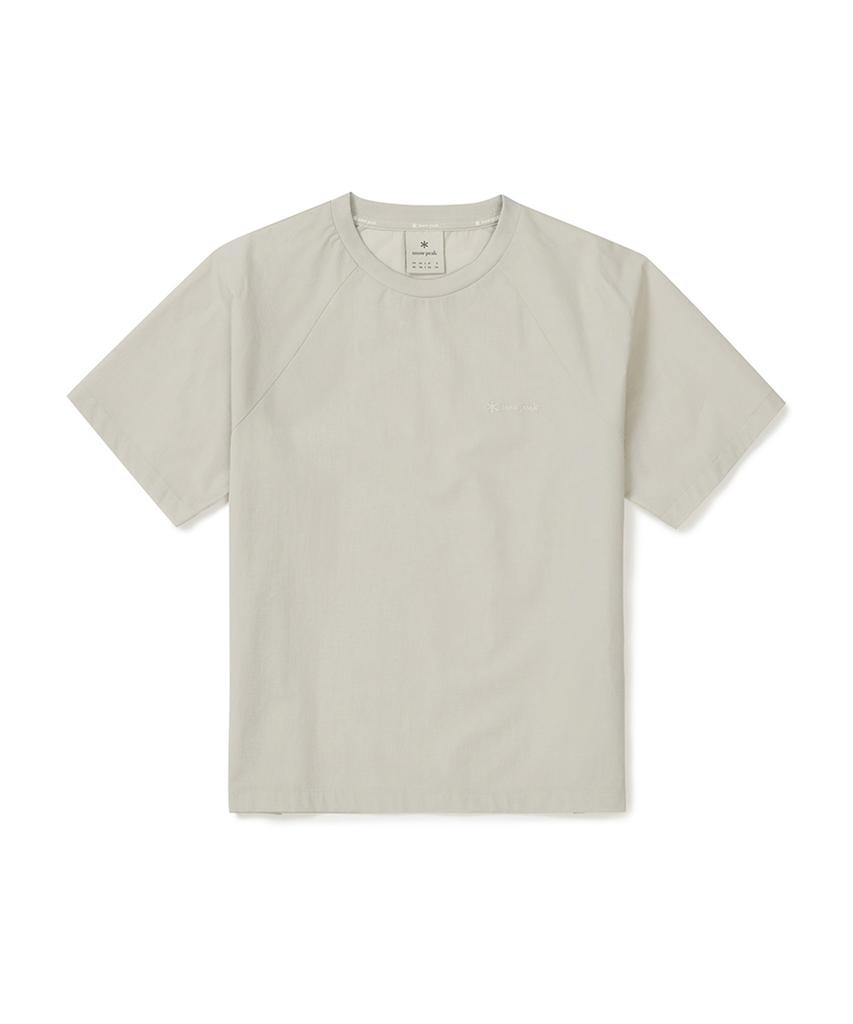 SNOWPEAK APPAREL Airdots Женская базовая футболка с коротким рукавом (S25Mwtts35) Светло-бежевый