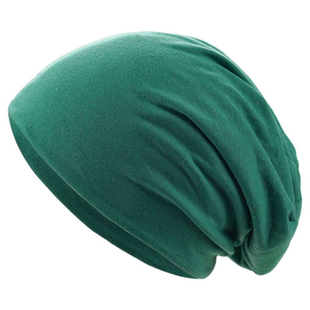 Однотонная двухслойная мешковатая шапка - Дышащая вязка для активного отдыха, езды на велосипеде, бега и использования после родов