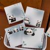 50Sheets Cute Cartoon Panda Sticky Notes Kawaii Students Notepad Office School Accessories Stationery Self Adhesive Sticky Notes