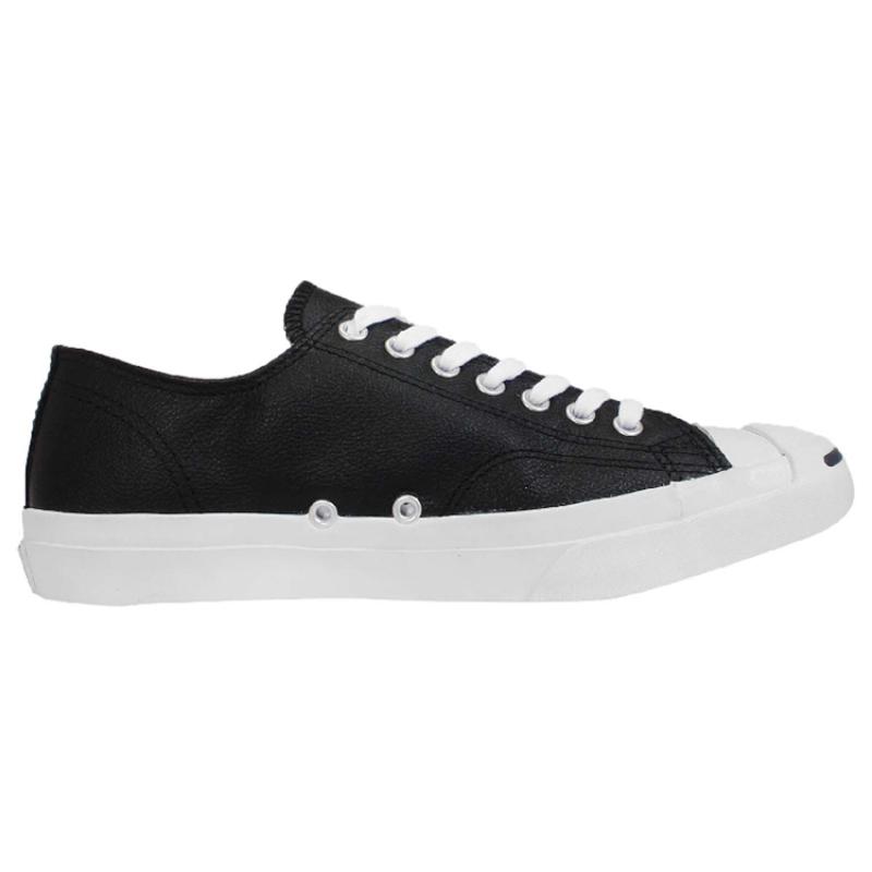 Converse Кожаные кеды Jack Purcell с открытой улыбкой, модные, износостойкие, нескользящие, низкие, унисекс, черно-белые
