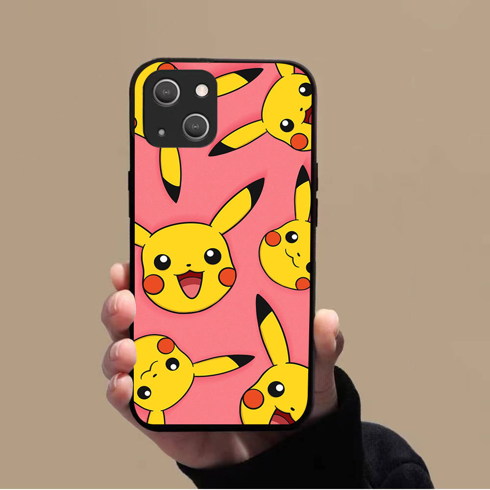 Мягкий чехол KK-44 Pikachu для Xiaomi Poco F5 F6 M6 X3 X6 Redmi 10A 10C 12C 13C 9A 9C 9T A3 A3X Note 8 9 10 11 12 13 C65 C50 C51 C55 Pro Plus 4G 5G