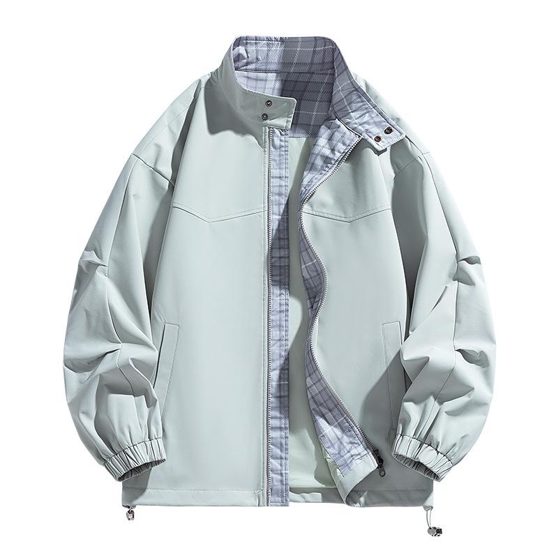 Мужская Весенняя Новая Корейский Стиль Модная Простая Подросток Студент Свободная Уличная Ветрозащитная Куртка