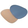 8.7 X 7.1Inches Small Irregular Mousepad Blue/Brown Colored Non Slip Mouse Pad Durable Mouse Pad