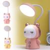 Cute Cartoon Doll Nigh Light USB Recharge Creative 2color Led Practical Child Table Desk Study Lamp Lamp Learning Protectio P1O0